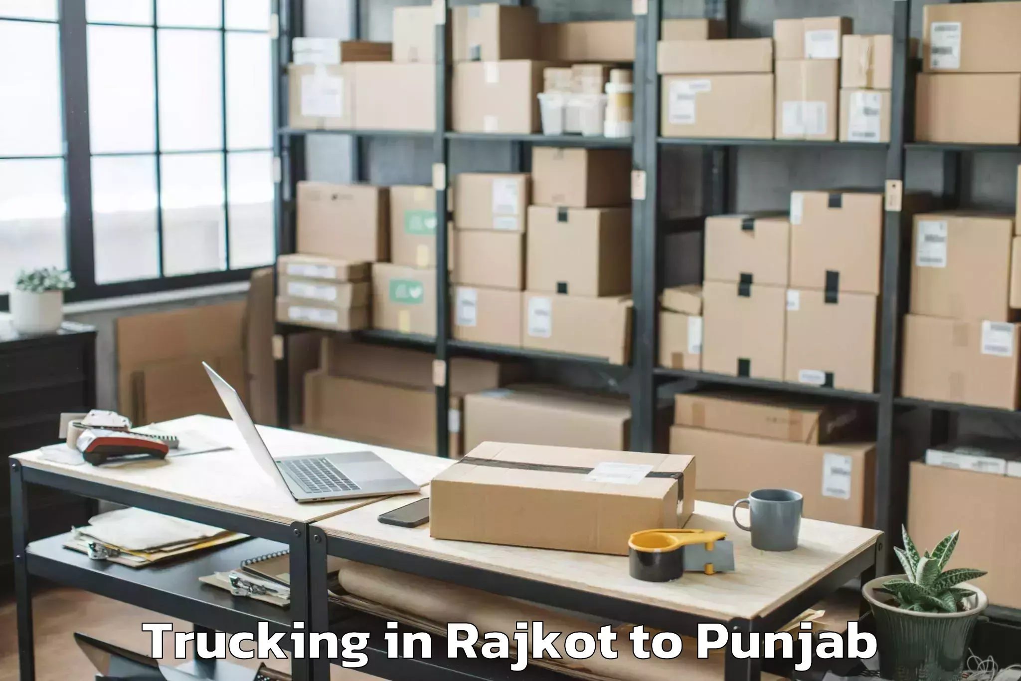 Get Rajkot to Balachor Trucking